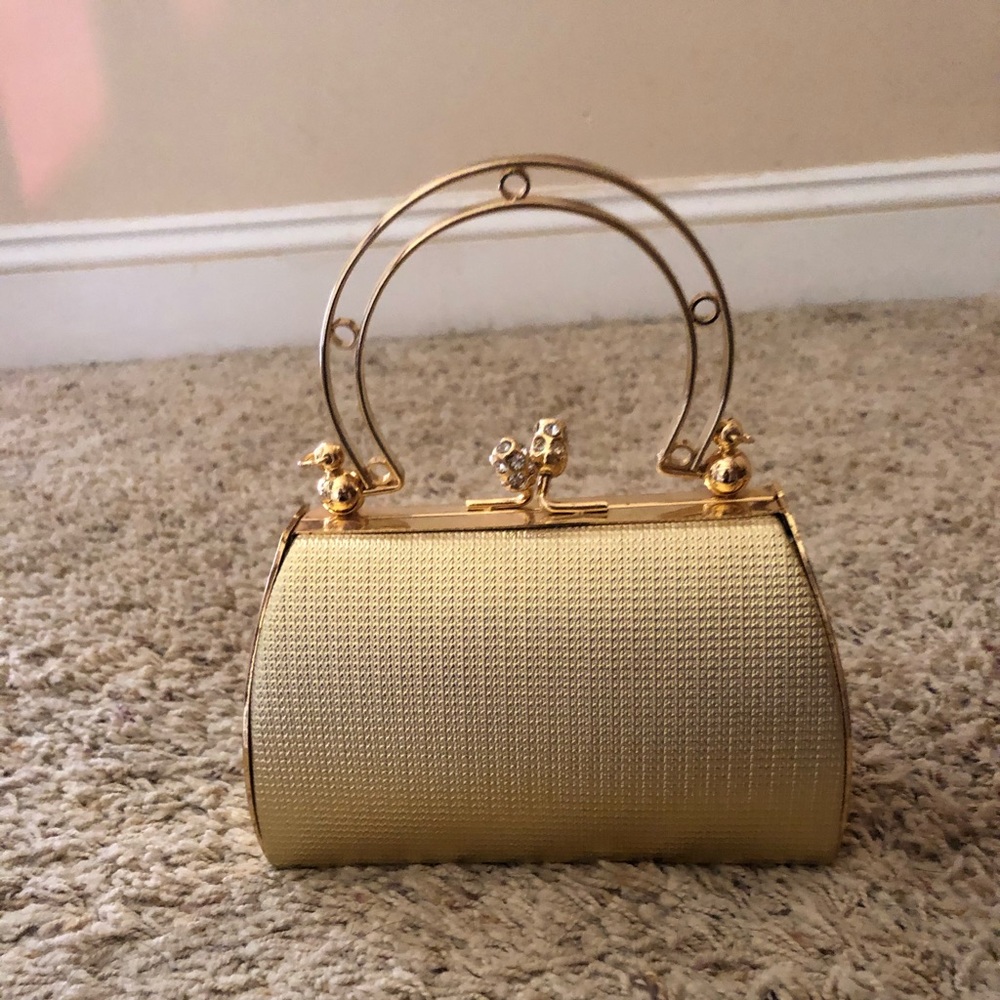 Gold dressy purse